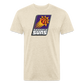 Phx Suns Slant Cotton/Poly T-Shirt by Next Level - heather cream
