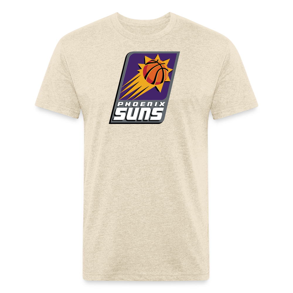 Phx Suns Slant Cotton/Poly T-Shirt by Next Level - heather cream