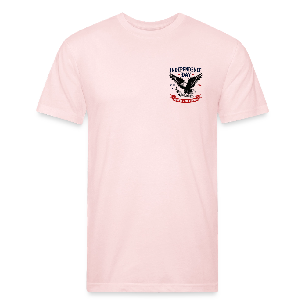 250 Year America Fitted Cotton/Poly T-Shirt by Next Level - blush pink 