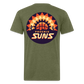 Phx Suns Front & Back Cotton/Poly T-Shirt by Next Level - heather military green