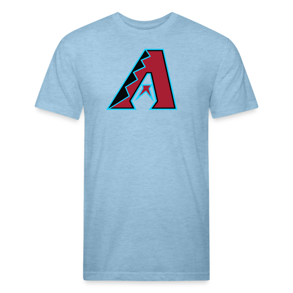 D Baks Front & Back Cotton/Poly T-Shirt by Next Level - heather blue