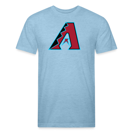 D Baks Front & Back Cotton/Poly T-Shirt by Next Level - heather blue