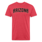 D baks Arizona Front & B Cotton/Poly T-Shirt by Next Level - heather red