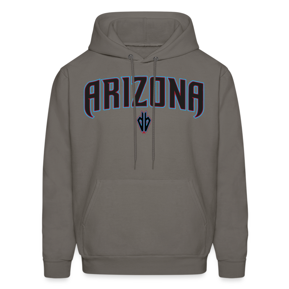 D Backs Teal Men's Hoodie - asphalt gray