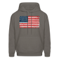 American Flag Color / Multi Men's Hoodie - asphalt gray
