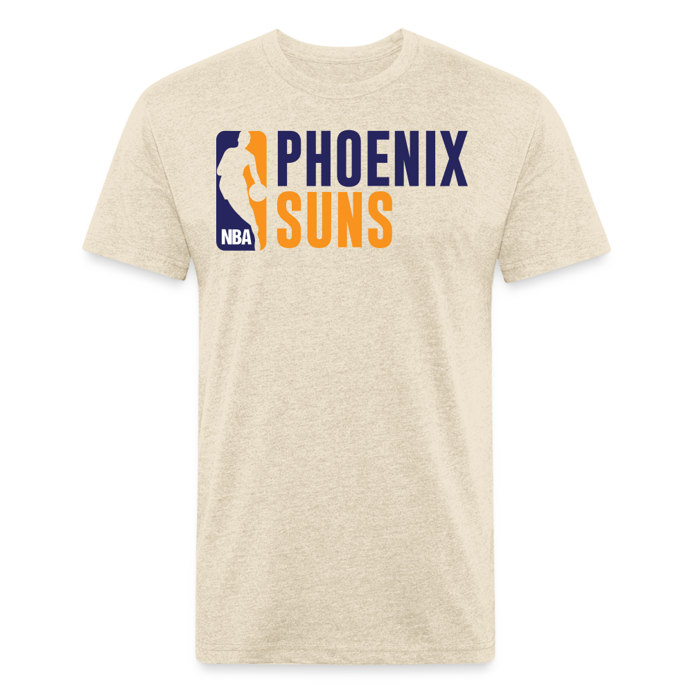 Phx Suns Old Block Cotton/Poly T-Shirt by Next Level - heather cream