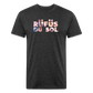 Rufus D 1 Fitted Cotton/Poly T-Shirt by Next Level - heather black