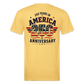 250 Year America Fitted Cotton/Poly T-Shirt by Next Level - pastel yellow