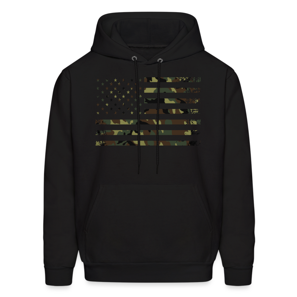 Camo Flag Men's Hoodie Multi - black