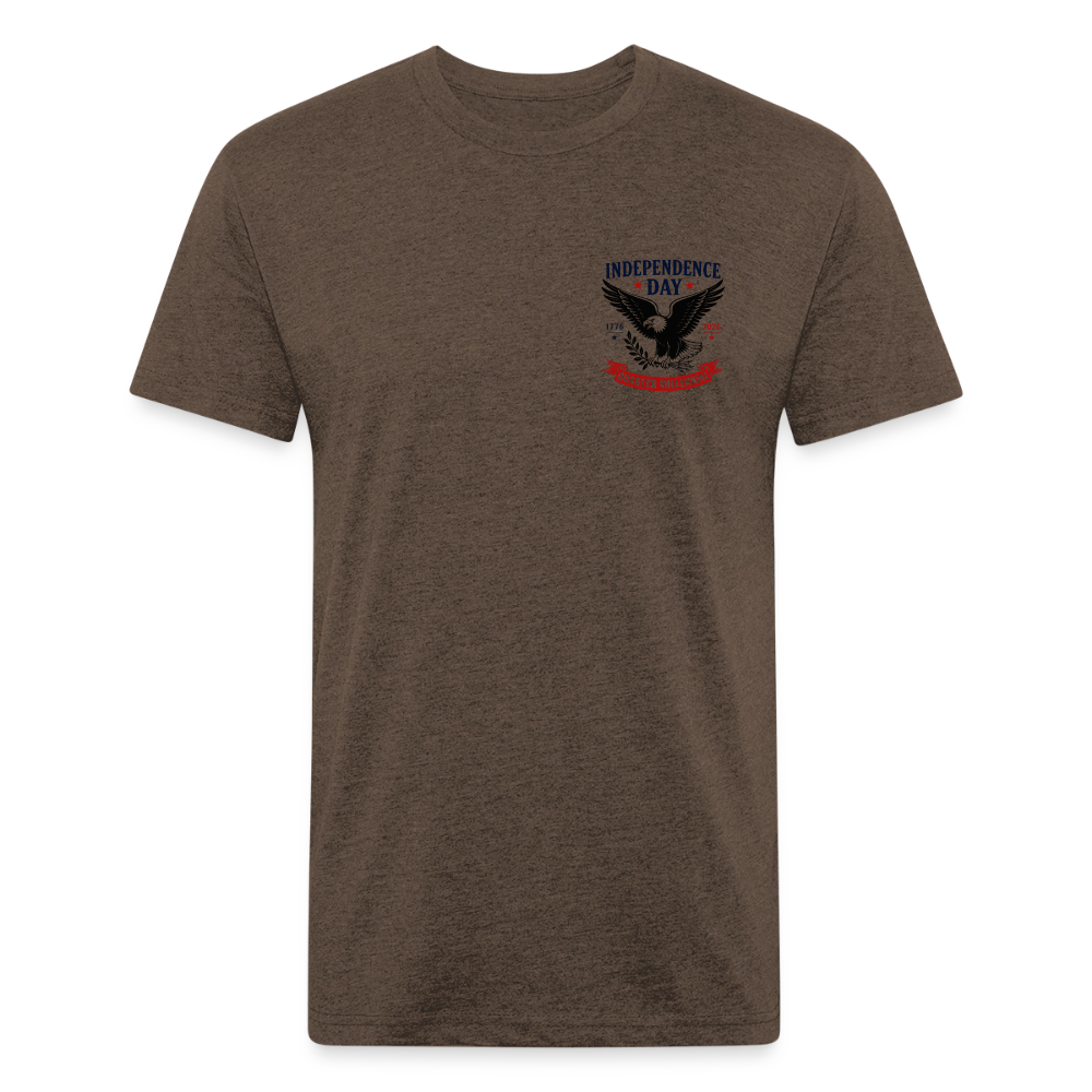 250 America Circle Fitted Cotton/Poly T-Shirt by Next Level - heather espresso