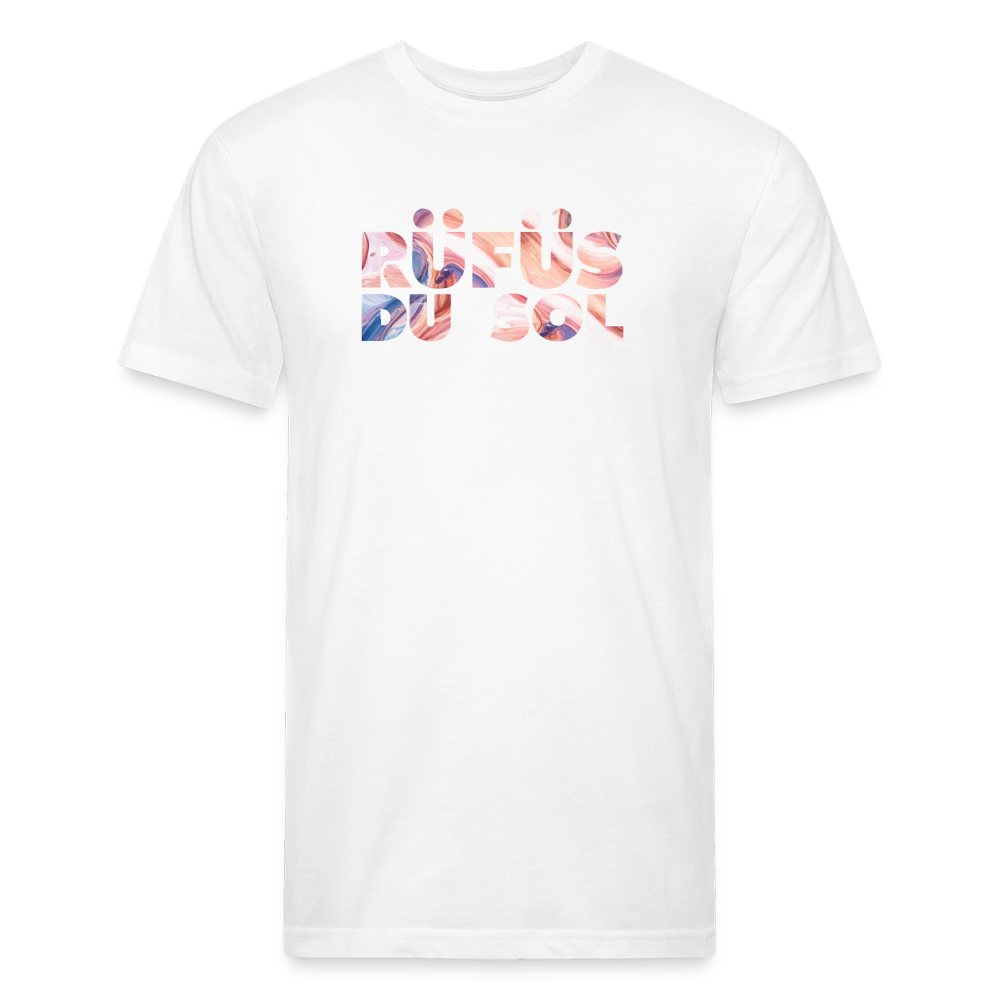 Rufus D 1 Fitted Cotton/Poly T-Shirt by Next Level - white