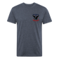 250 America Circle Fitted Cotton/Poly T-Shirt by Next Level - heather navy