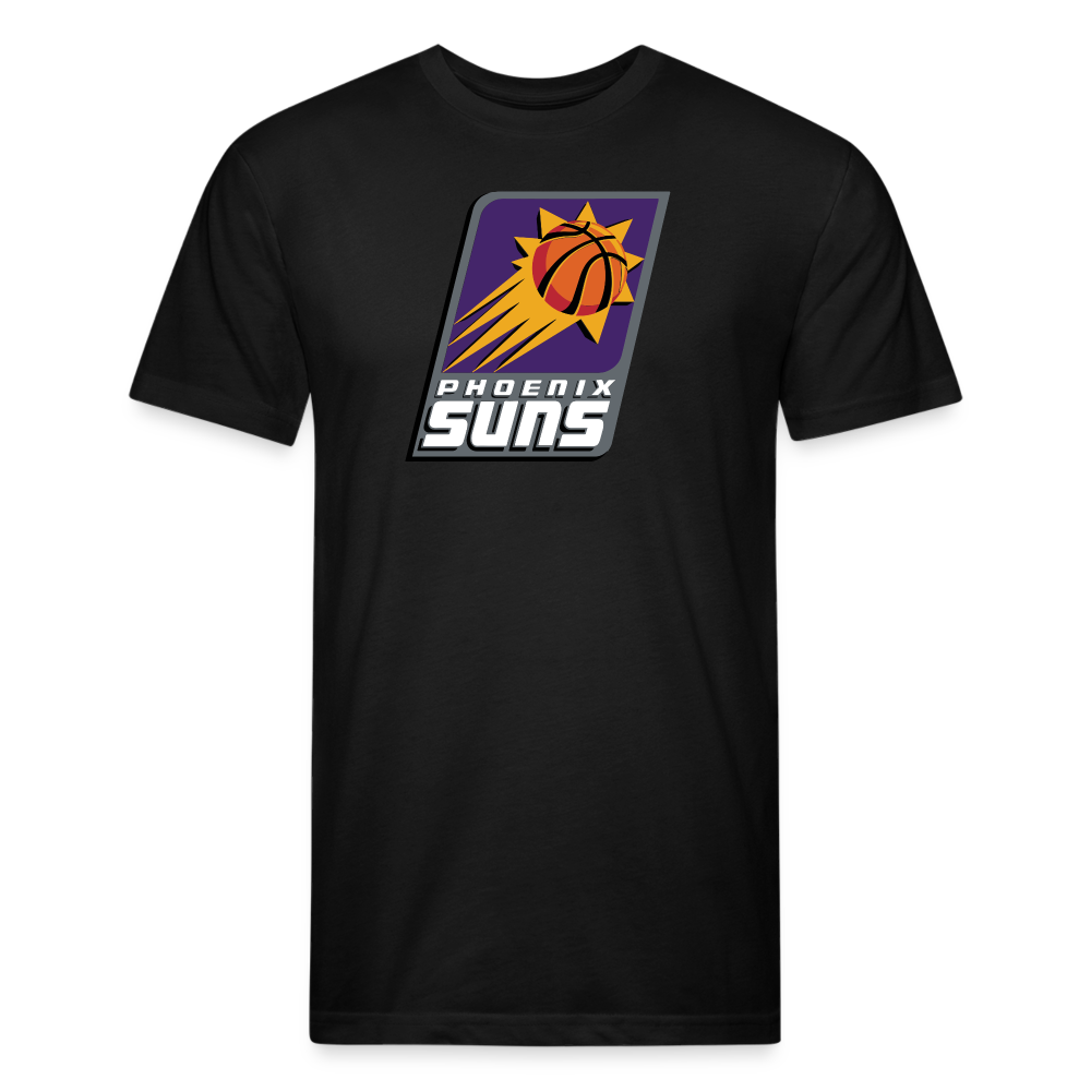 Phx Suns Slant Cotton/Poly T-Shirt by Next Level - black
