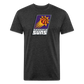 Phx Suns Slant Cotton/Poly T-Shirt by Next Level - heather black