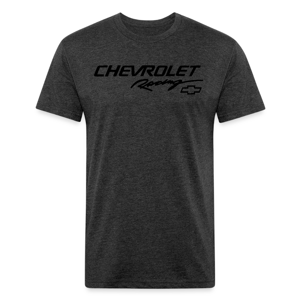 Chevy Racing Fitted Cotton/Poly T-Shirt by Next Level - heather black