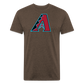 D Baks Front & Back Cotton/Poly T-Shirt by Next Level - heather espresso