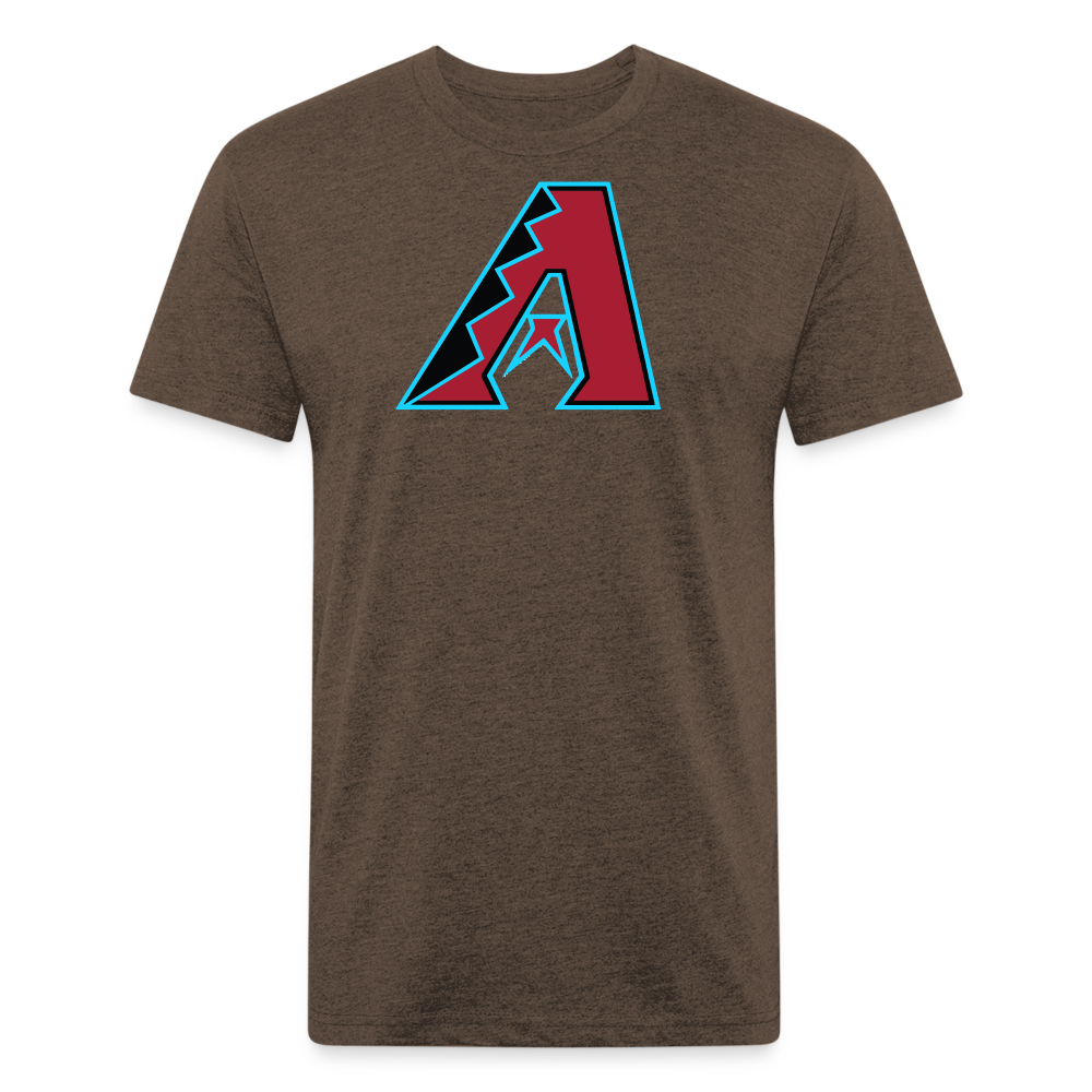 D Baks Front & Back Cotton/Poly T-Shirt by Next Level - heather espresso