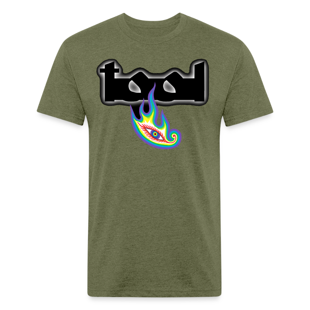 Tol 1 Fitted Cotton/Poly T-Shirt by Next Level - heather military green