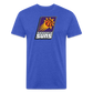 Phx Suns Slant Cotton/Poly T-Shirt by Next Level - heather royal