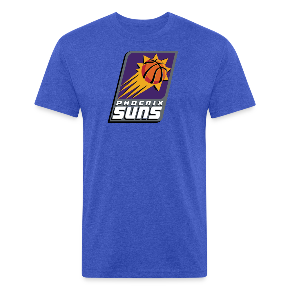 Phx Suns Slant Cotton/Poly T-Shirt by Next Level - heather royal