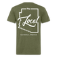 The Local - Fitted Cotton/Poly T-Shirt by Next Level - heather military green