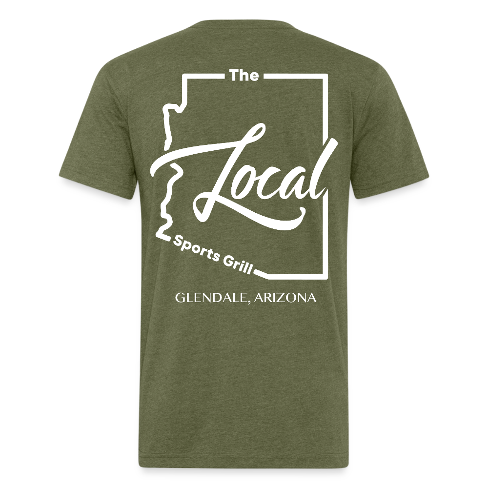 The Local - Fitted Cotton/Poly T-Shirt by Next Level - heather military green