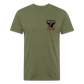 250 America Circle Fitted Cotton/Poly T-Shirt by Next Level - heather military green