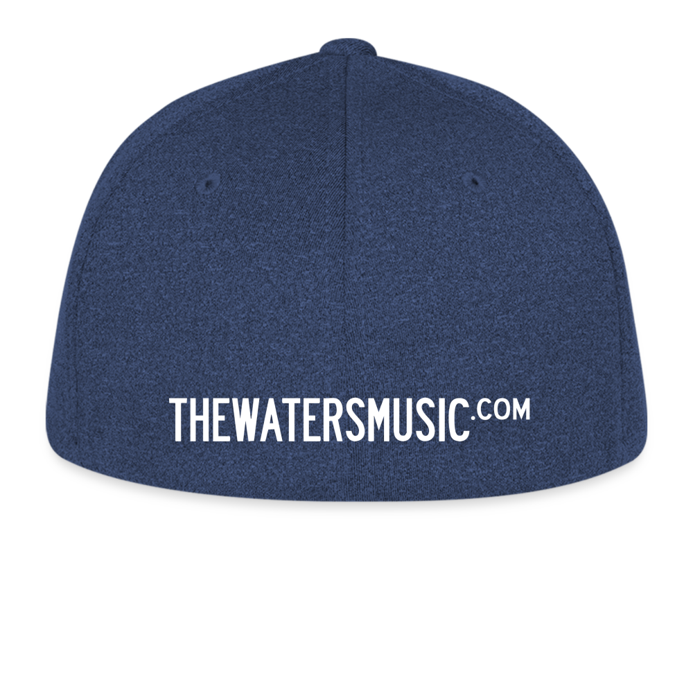 The Waters Flexfit  Melange Baseball Cap - heather navy