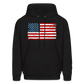 American Flag Color / Multi Men's Hoodie - black
