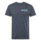 Az Clean NEW* Fitted Cotton/Poly T-Shirt by Next Level - heather navy