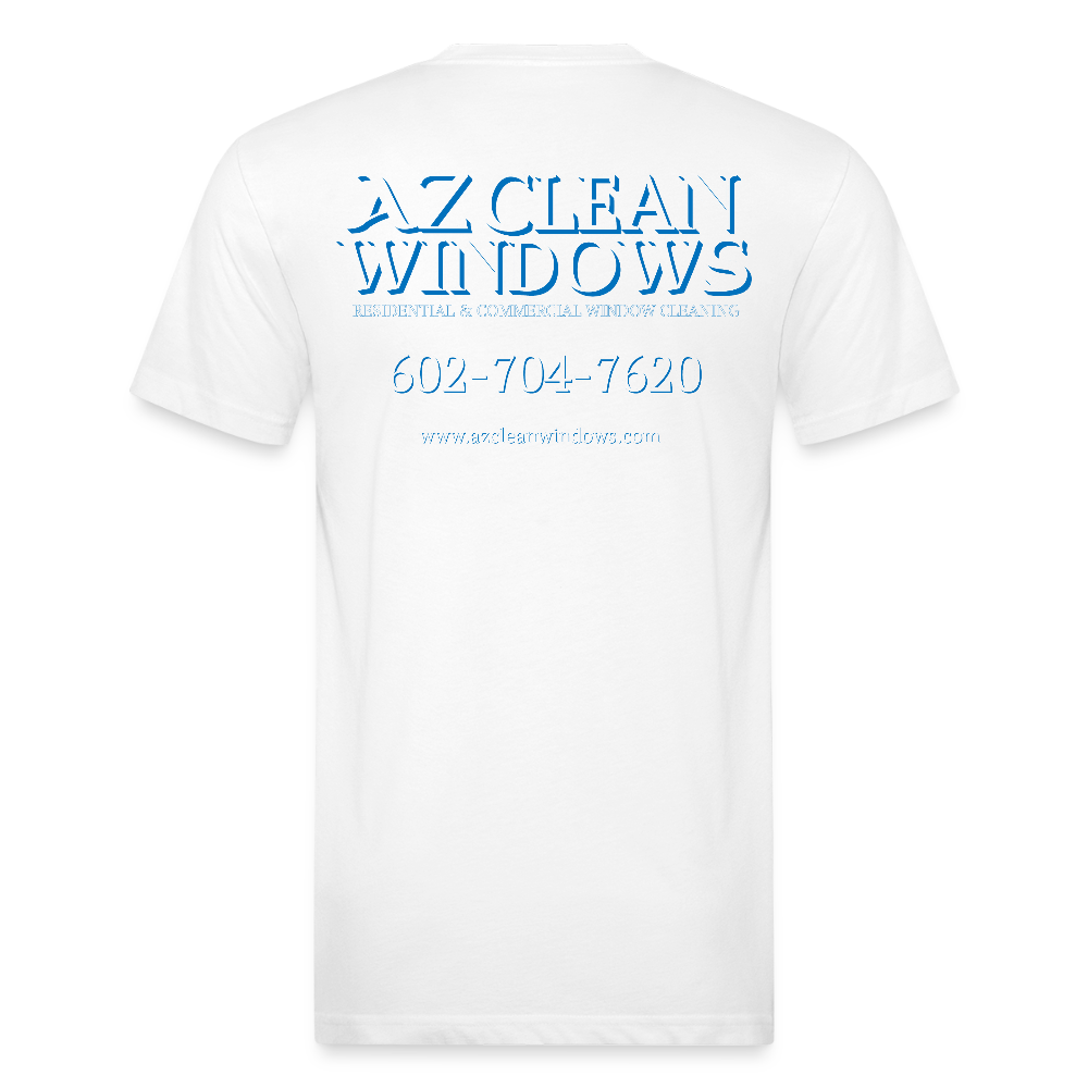 Az Clean NEW* Fitted Cotton/Poly T-Shirt by Next Level - white