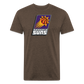Phx Suns Slant Cotton/Poly T-Shirt by Next Level - heather espresso