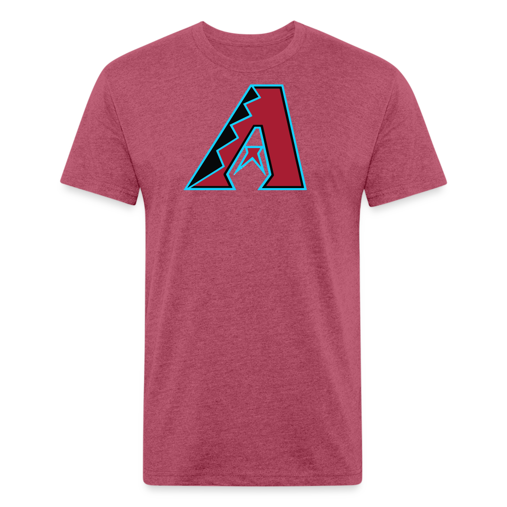 D Baks Front & Back Cotton/Poly T-Shirt by Next Level - heather burgundy