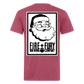 Fire + Fury Santa Cotton/Poly T-Shirt by Next Level - heather burgundy