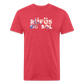 Rufus D 1 Fitted Cotton/Poly T-Shirt by Next Level - heather red