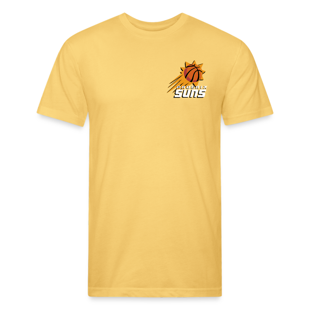 Phx Suns Front & Back Cotton/Poly T-Shirt by Next Level - pastel yellow