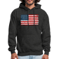 American Flag Color / Multi Men's Hoodie - charcoal grey