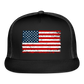American Flag Color / Multi Trucker Hat - black/black