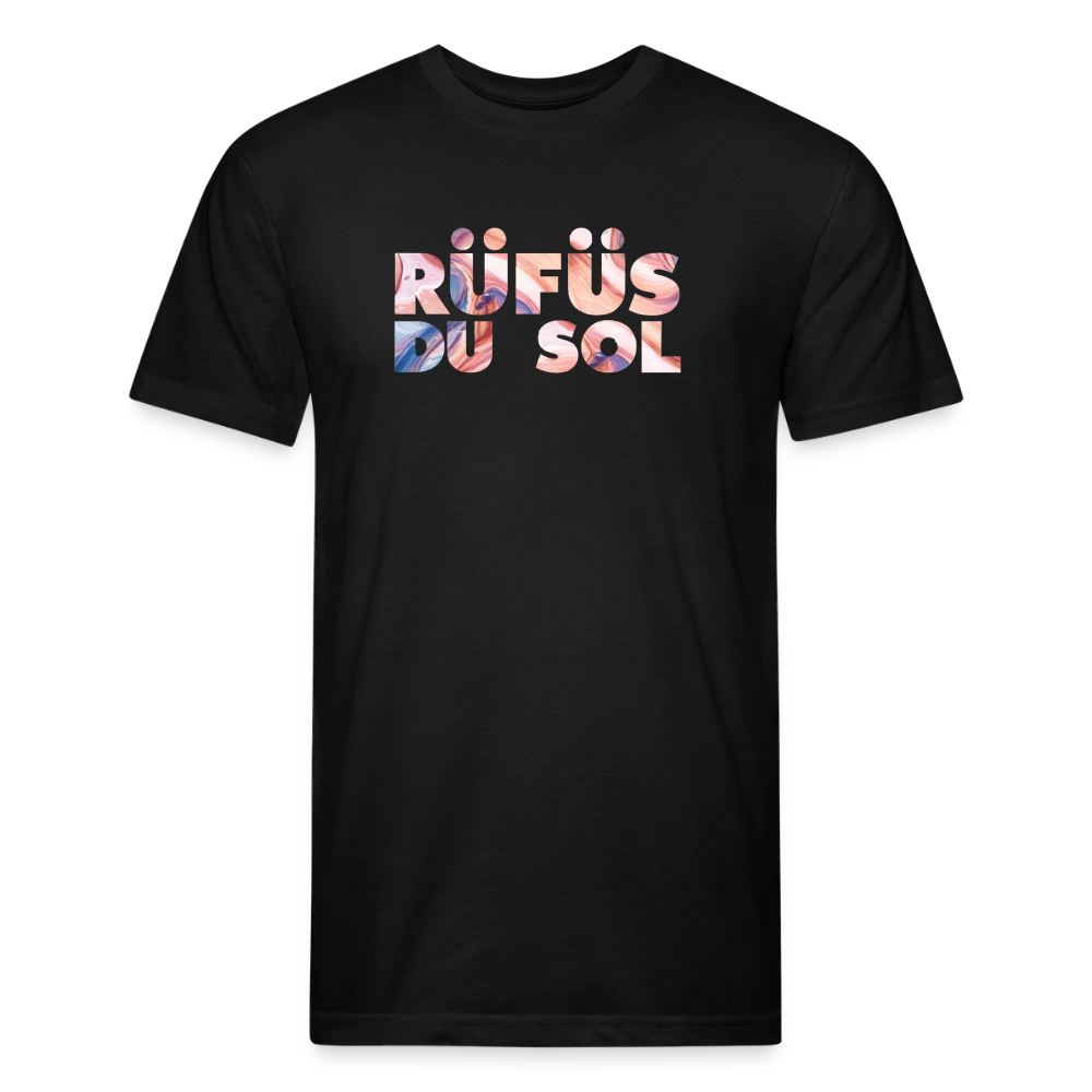 Rufus D 1 Fitted Cotton/Poly T-Shirt by Next Level - black