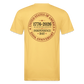 250 America Circle Fitted Cotton/Poly T-Shirt by Next Level - pastel yellow