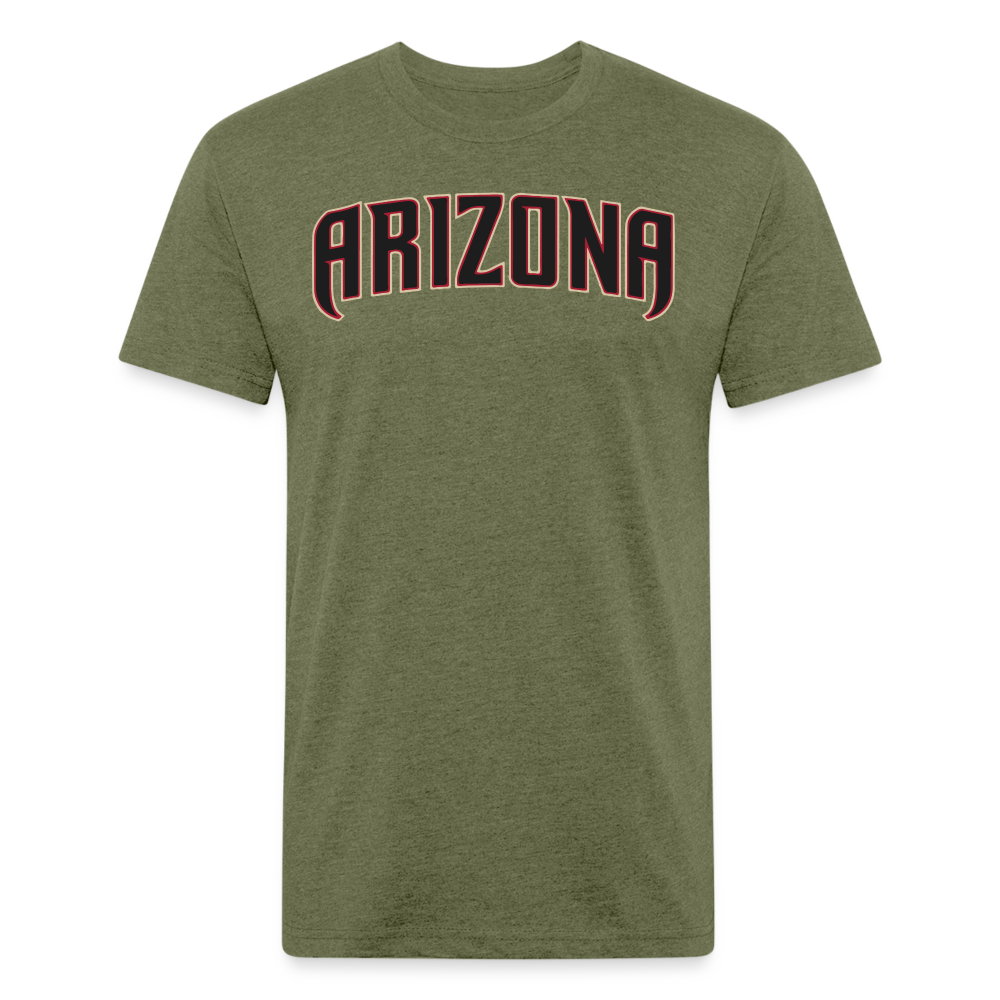 D baks Arizona Front & B Cotton/Poly T-Shirt by Next Level - heather military green
