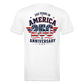 250 Year America Fitted Cotton/Poly T-Shirt by Next Level - white