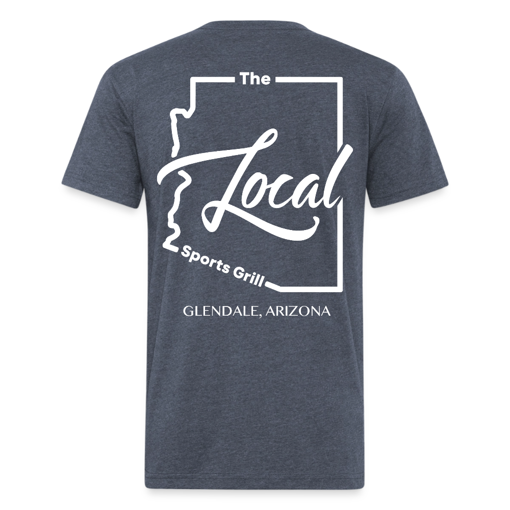 The Local - Fitted Cotton/Poly T-Shirt by Next Level - heather navy