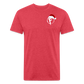 Fire + Fury Santa Cotton/Poly T-Shirt by Next Level - heather red
