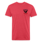 250 Year America Fitted Cotton/Poly T-Shirt by Next Level - heather red