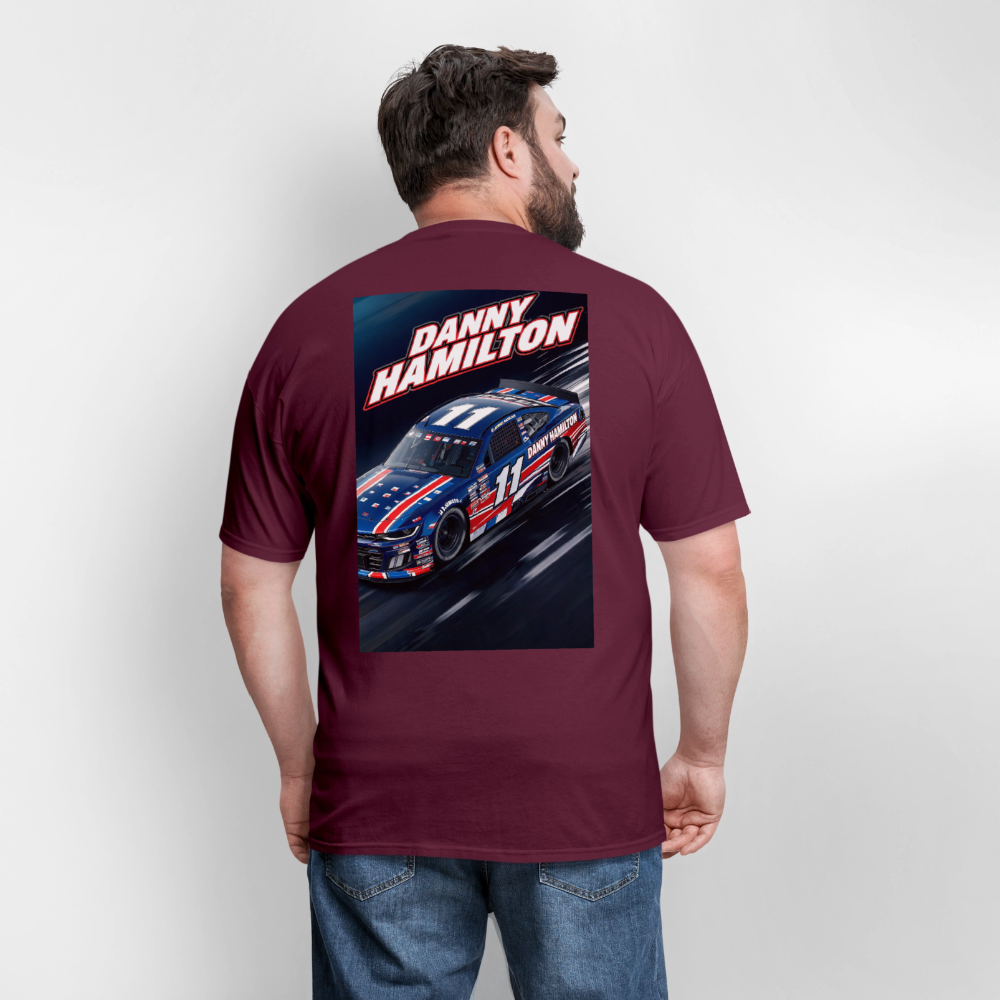 Danny Hamilton Men's T-Shirt | GILDAN 5000 - burgundy