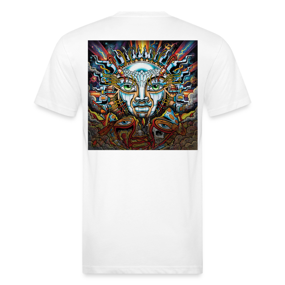 Sub  Lime B/F Fitted Cotton/Poly T-Shirt by Next Level - white