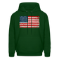 American Flag Color / Multi Men's Hoodie - forest green