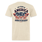 250 Year America Fitted Cotton/Poly T-Shirt by Next Level - heather cream