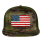 American Flag Color / Multi Trucker Hat - MultiCam\green